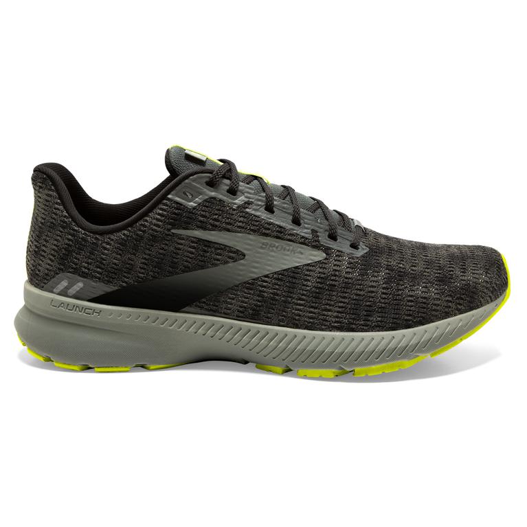 Brooks Launch 8 Light-Cushion Road Running Shoes - Men's - grey/Urban/Black/Nightlife (74810-XETY)